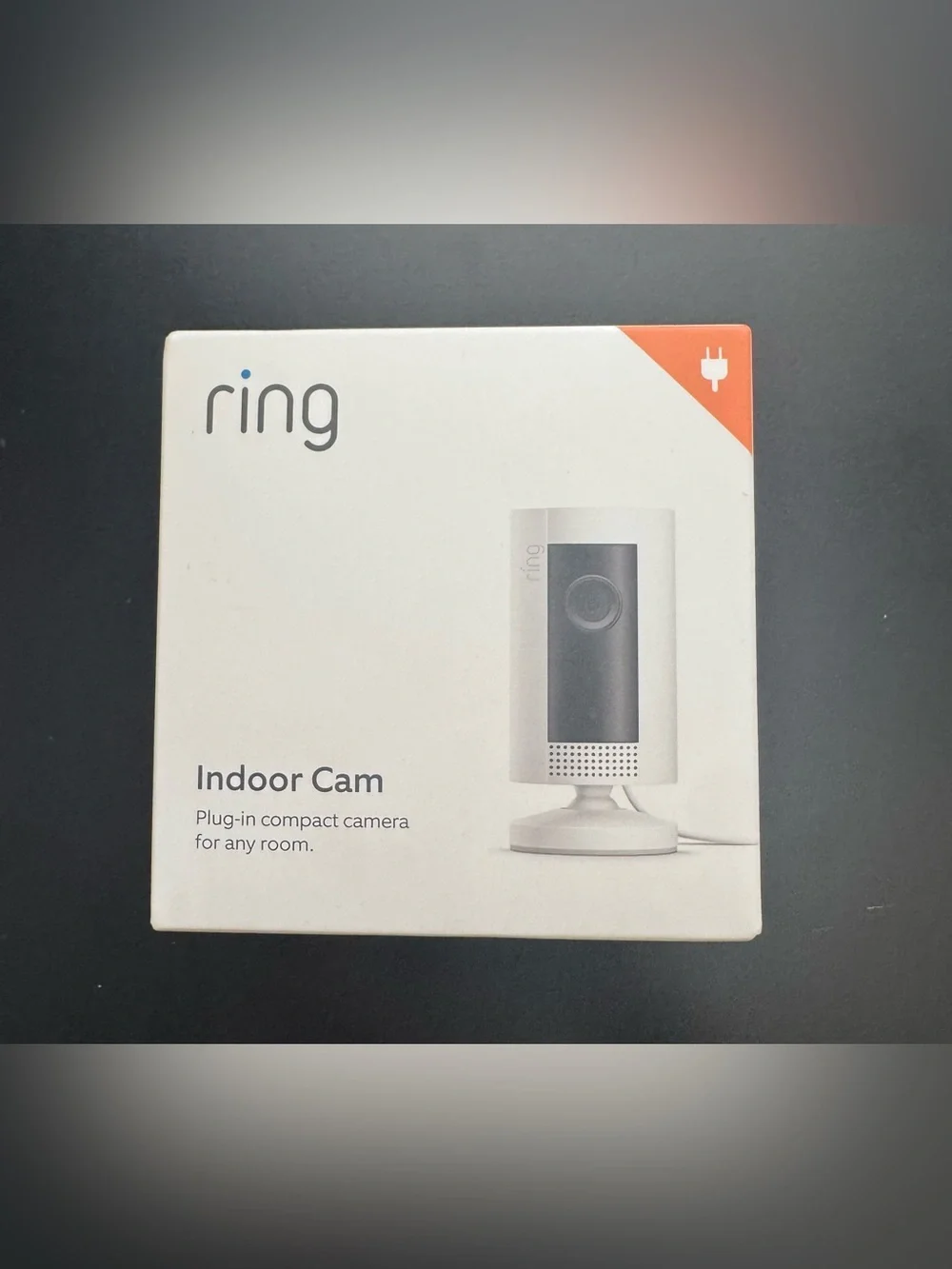 Ring Indoor Cam Wired Security Camera - White with Black Lens